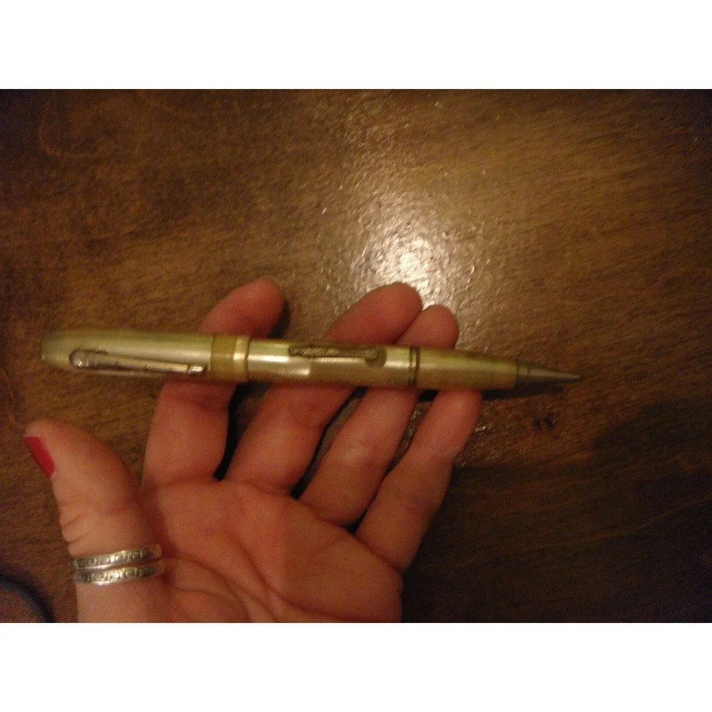 Vintage Salz Fountain Pen /mechanical pencil Home mutual fire ins co advertising